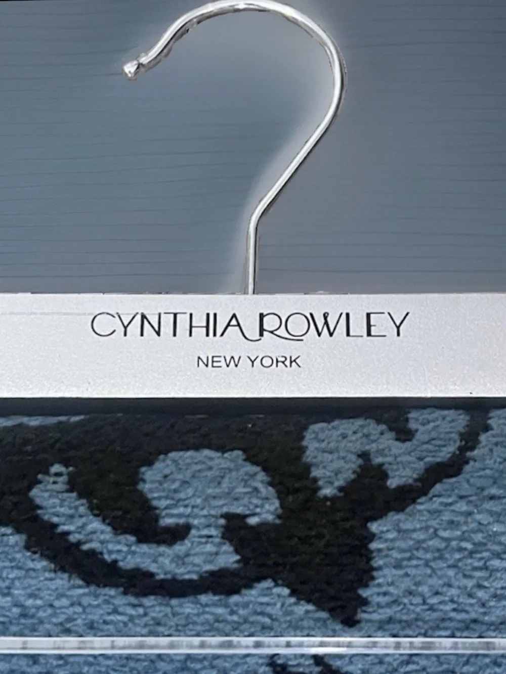 Cynthia Rowley Throw Blanket 50x70 Teal  Damask Spider Skull Raven Halloween